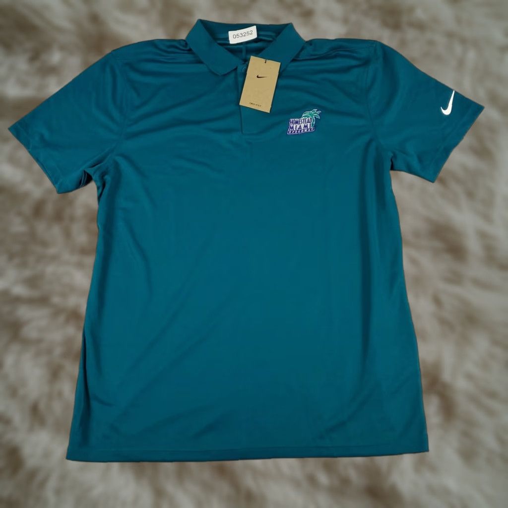 Nike Nike Polo Shirt Men Medium Blue Homestead Miami Speedway Casual Short Sleeve Polo Nike Dri-Fit Golf Classic Preppy Sports 90s Mens Size US M / EU 48-50 / 2 - 1 Thumbnail