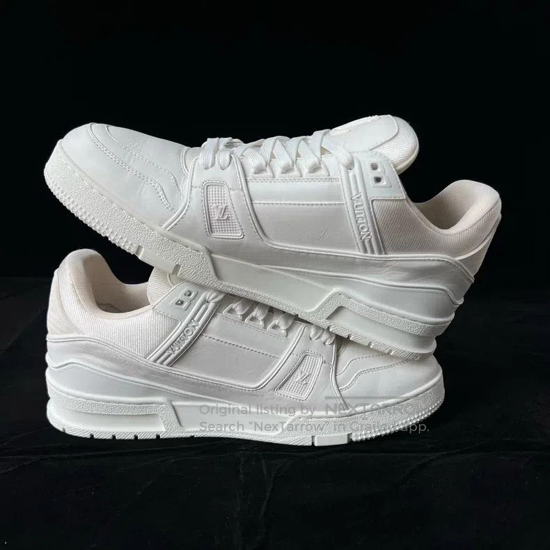 Louis Vuitton Louis Vuitton Trainer Pure White Board Shoes Size US 9 / EU 42 - 4 Thumbnail