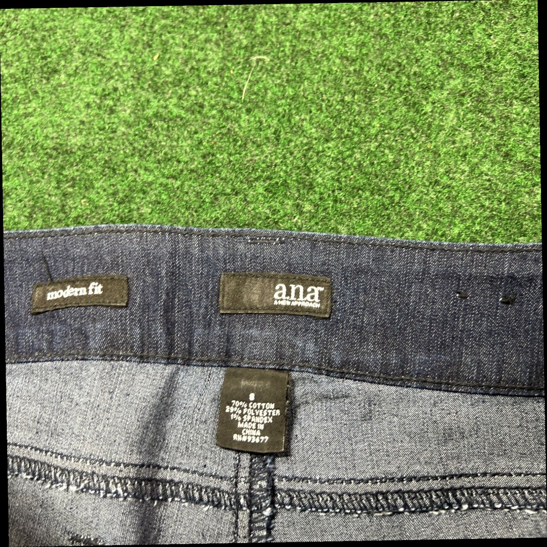 Vintage ANA A New Approach Modern Fit Trouser Blue Jeans Size 8 Measures 31x31 Size 30" / US 8 / IT 44 - 4 Thumbnail
