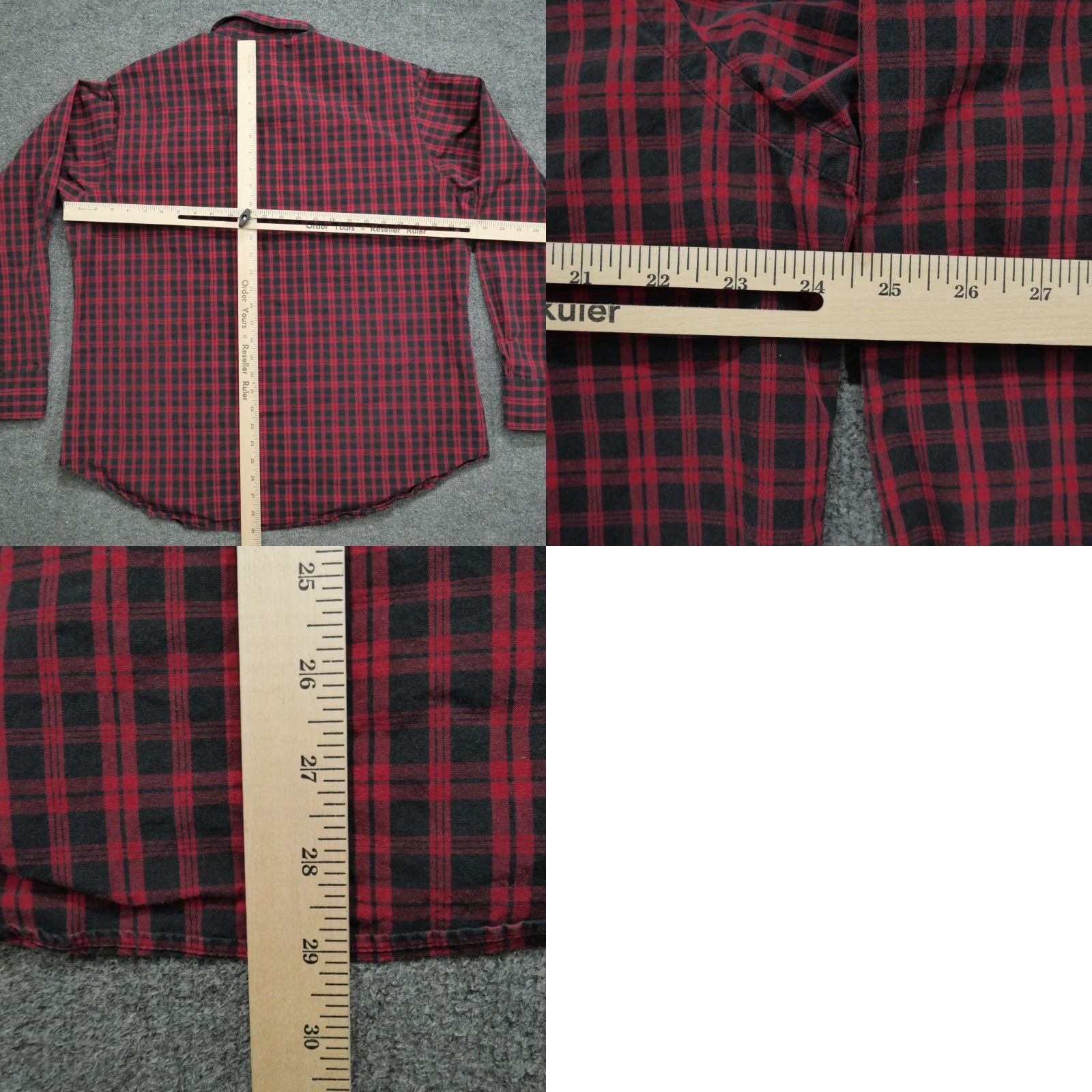 Polo Ralph Lauren VINTAGE Polo Ralph Lauren Shirt Mens XL Red Black Pearl Snap Classic Western Shirt Size US XL / EU 56 / 4 - 8 Thumbnail