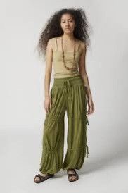 Urban Outfitters Urban Outfitters Olive Green Parachute Pants Size 30" / US 8 / IT 44 - 8 Thumbnail