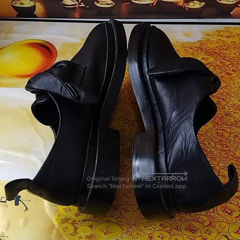 Jil Sander Jil Sander Black Bow Leather Shoes Size US 7.5 / IT 37.5 - 4 Thumbnail
