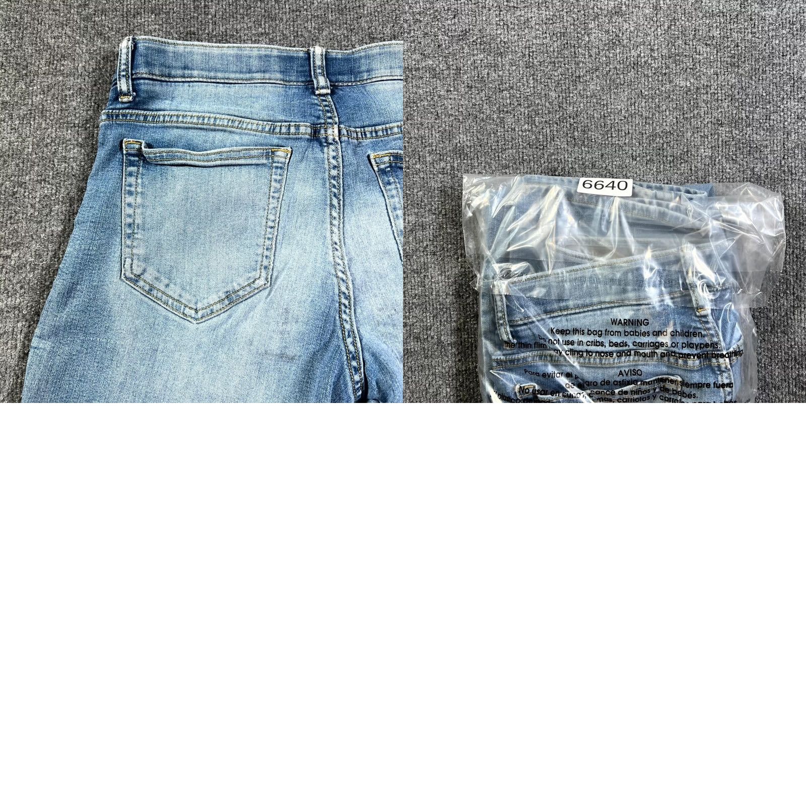 Denime Sonoma Jeans Mens 30x32 Blue Denim Distressed 5-Pocket Straight Flexwear Outdoor Jacket? Size US 30 / EU 46 - 9 Thumbnail