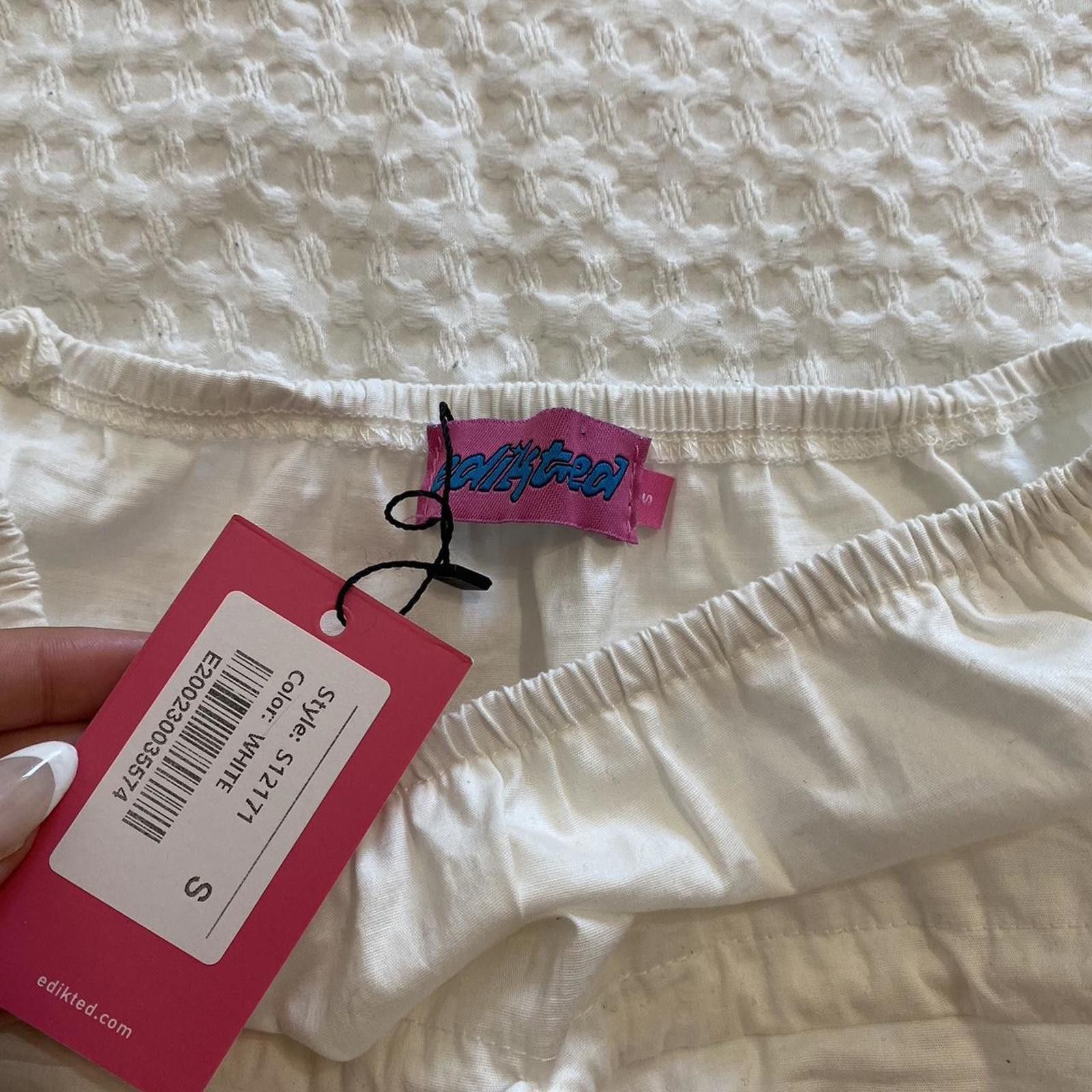 Designer White tube top styled beach top- perfect for summer Size S / US 4 / IT 40 - 2 Thumbnail