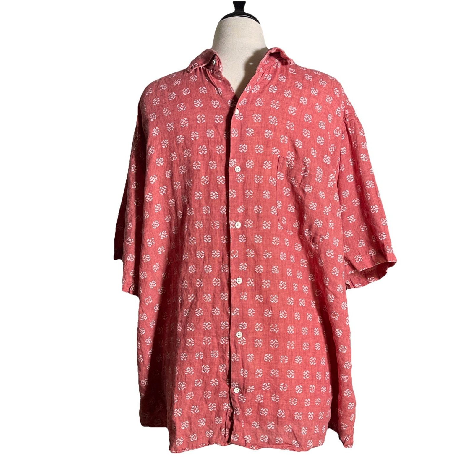 Peter Millar Peter Millar Button Up Shirt Seaside Kiva Beach XL Linen Size US XL / EU 56 / 4 - 1 Thumbnail
