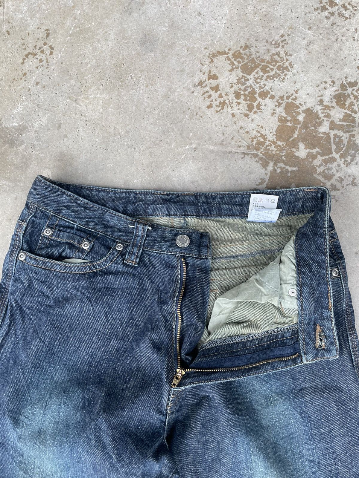 If Six Was Nine Vintage Indigo Blue Denim Flare Jeans Size US 28 / EU 44 - 6 Thumbnail