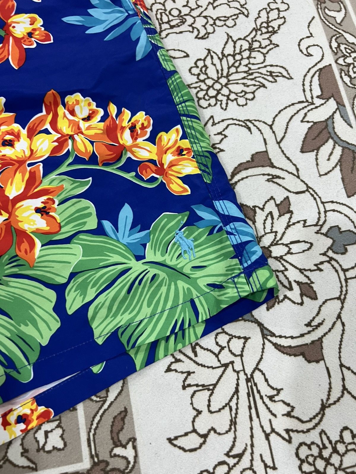 Polo Ralph Lauren × RRL Ralph Lauren × Swims PRL Tropical Floral Swimsuit Trunks Medium Cargo Shorts Size US 32 / EU 48 - 4 Thumbnail