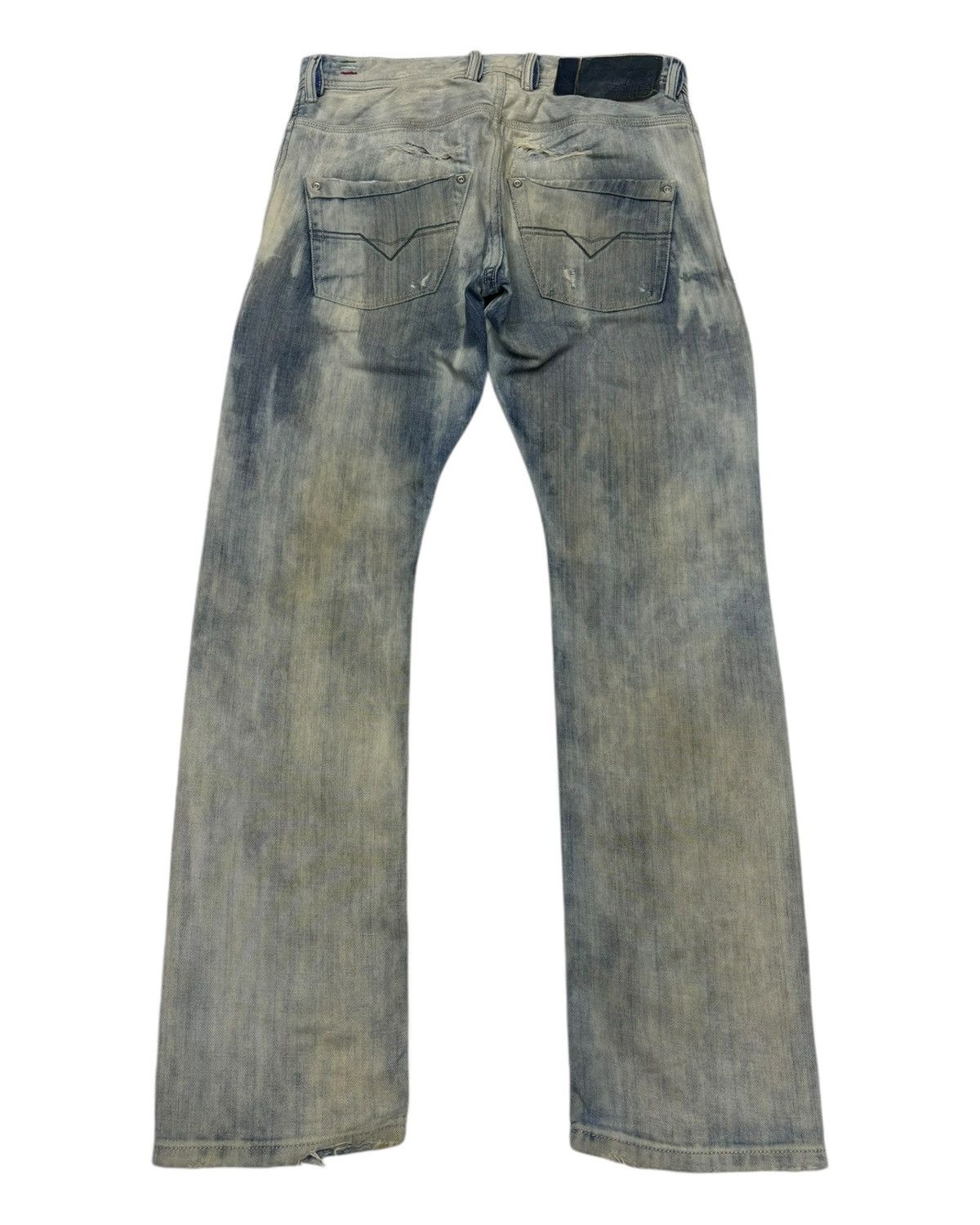 Diesel RARE VINTAGE DIESEL ACID WASH DESTROYED DENIM JEANS Size US 31 - 2 Thumbnail