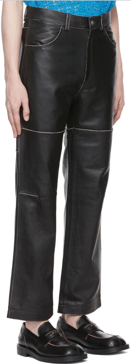 Andersson Bell Andersson Bell SSENSE Exclusive Black Leather Pants Size US 32 / EU 48 - 2 Thumbnail