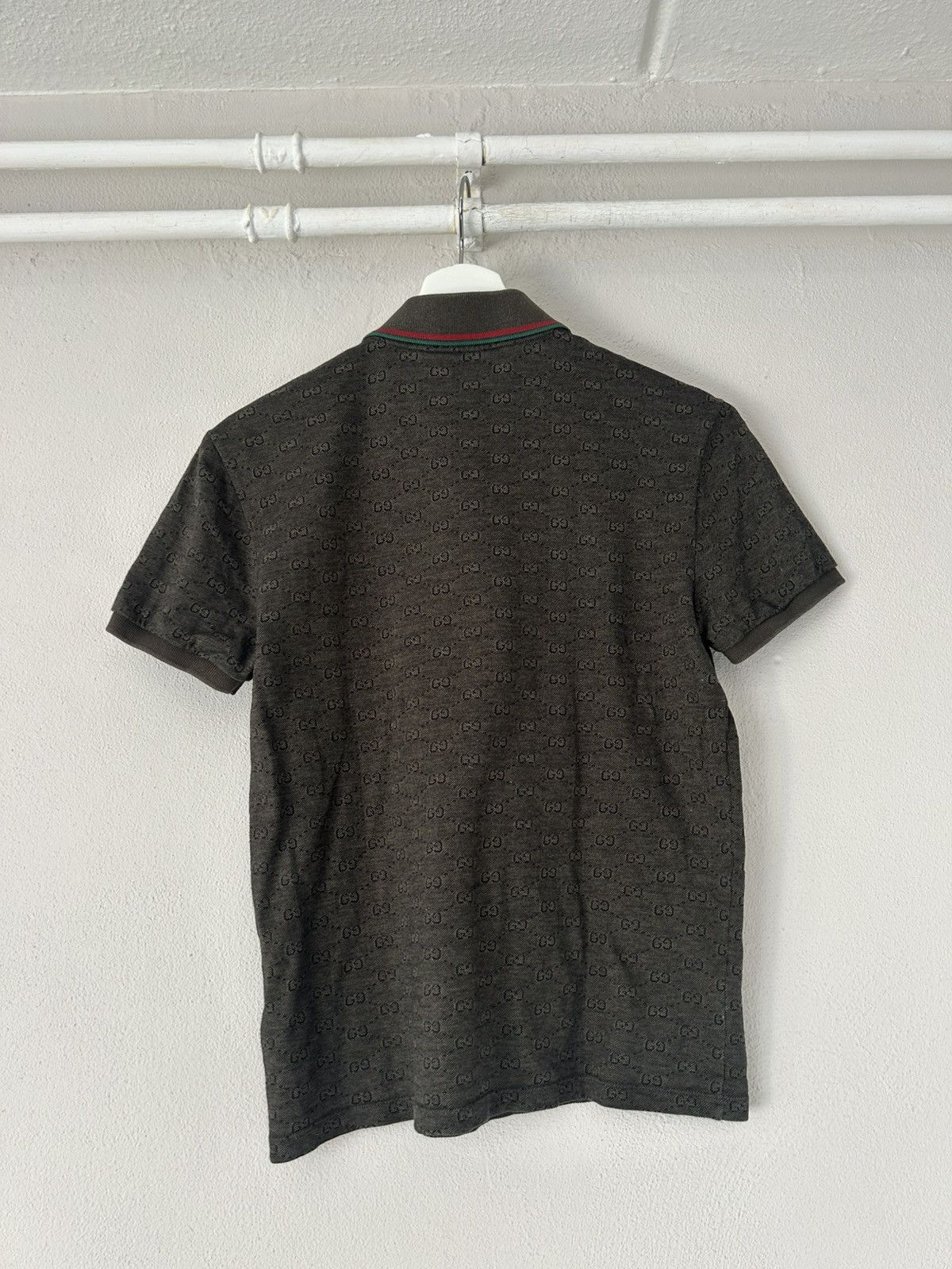 Gucci Monogram Polo with Web Collar - Size S Size US S / EU 44-46 / 1 - 6 Thumbnail