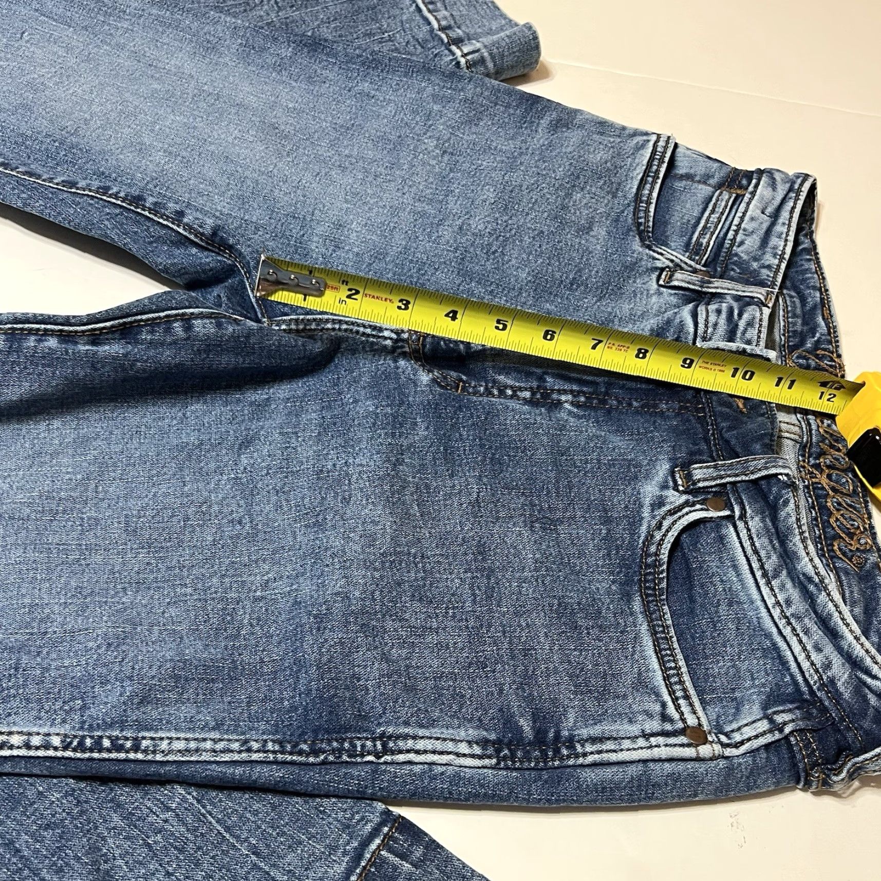 Wrangler Wrangler Retro Jeans Women's 30x30 High Rise Flare 5-Pocket Denim Blue Solid Logo Western Cowboy Vintage No Size 30" / US 8 / IT 44 - 4 Thumbnail