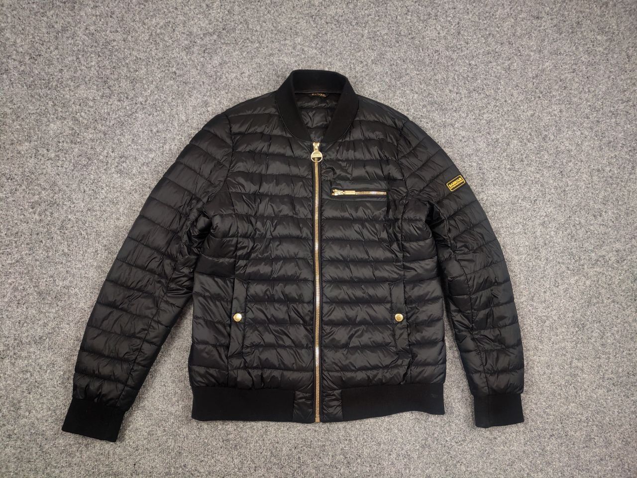 Barbour Barbour International Womens Gauge Quilted Bomber Jacket Size L / US 10 / IT 46 - 2 Thumbnail