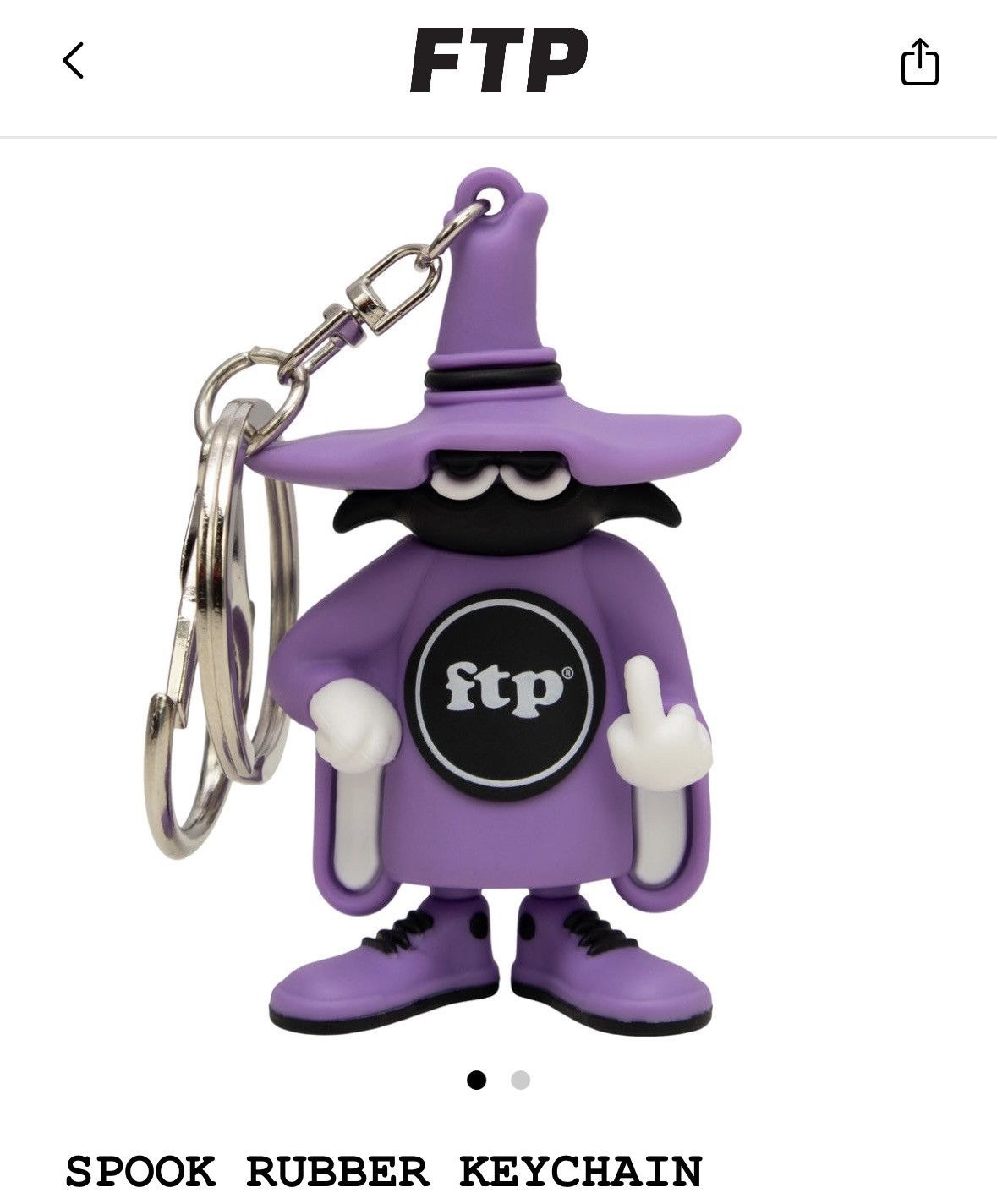 Fuck The Population FTP Spook Keychain Size ONE SIZE - 3 Thumbnail