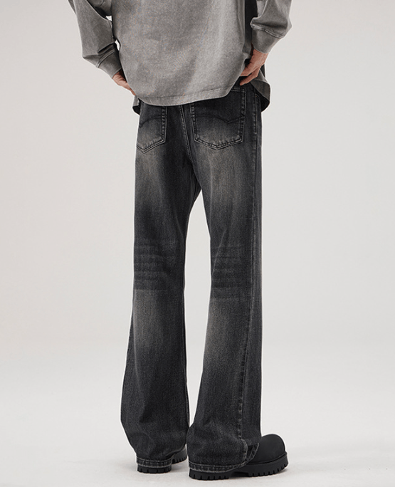Japanese Brand × Jean American baggy retro scimitar flared distressed jeans Size US 32 / EU 48 - 5 Thumbnail
