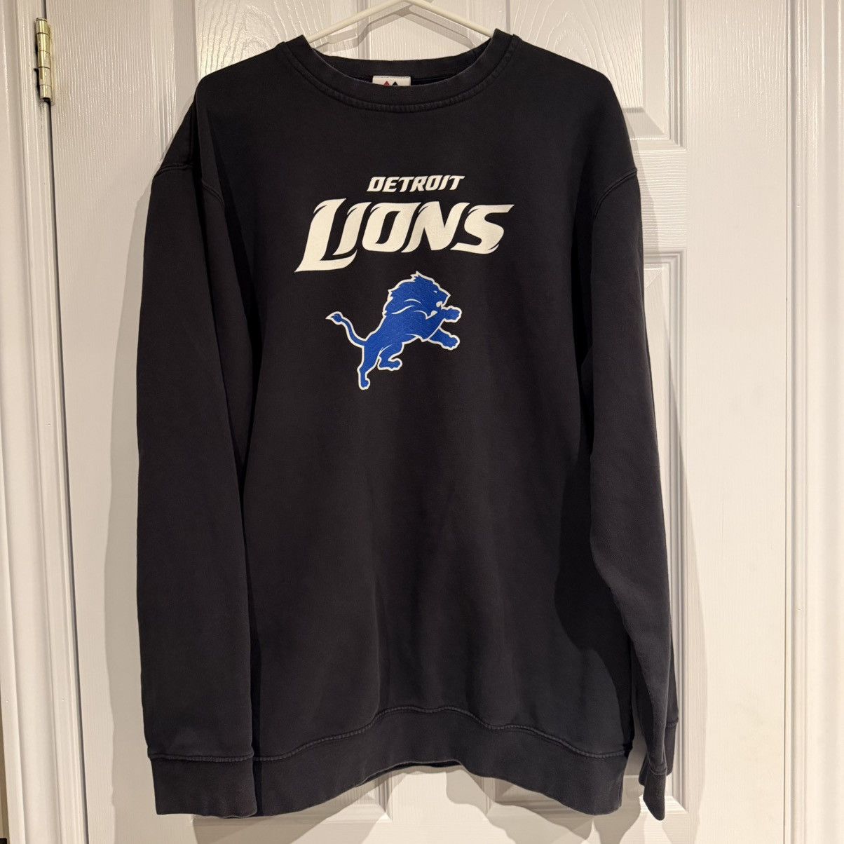 Majestic Vintage majestic Detroit lions black crewneck Size US M / EU 48-50 / 2 - 4 Thumbnail