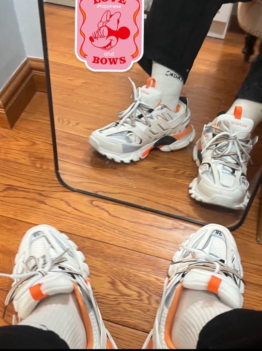 Balenciaga Balenciaga Track White Orange Sneakers Size US 7 / IT 37 - 1 Thumbnail