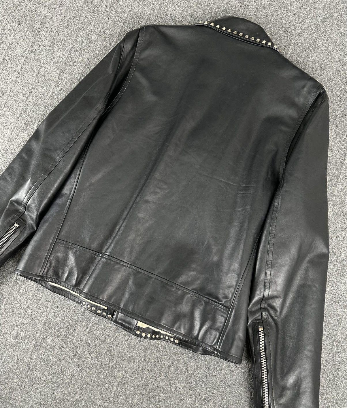 Valentino Valentino - Rockstud Biker Leather Jacket - Embellished Size US L / EU 52-54 / 3 - 9 Thumbnail
