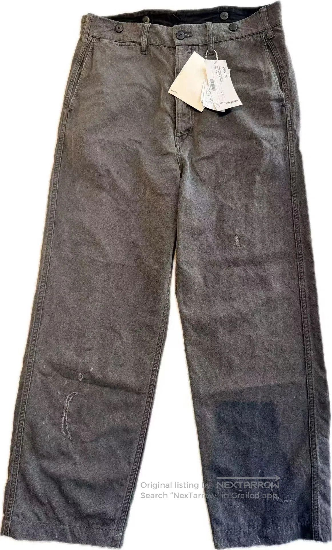 Visvim VISVIM 25AW ALPER DMGD PANTS. Size US 26 / EU 42 - 1 Thumbnail