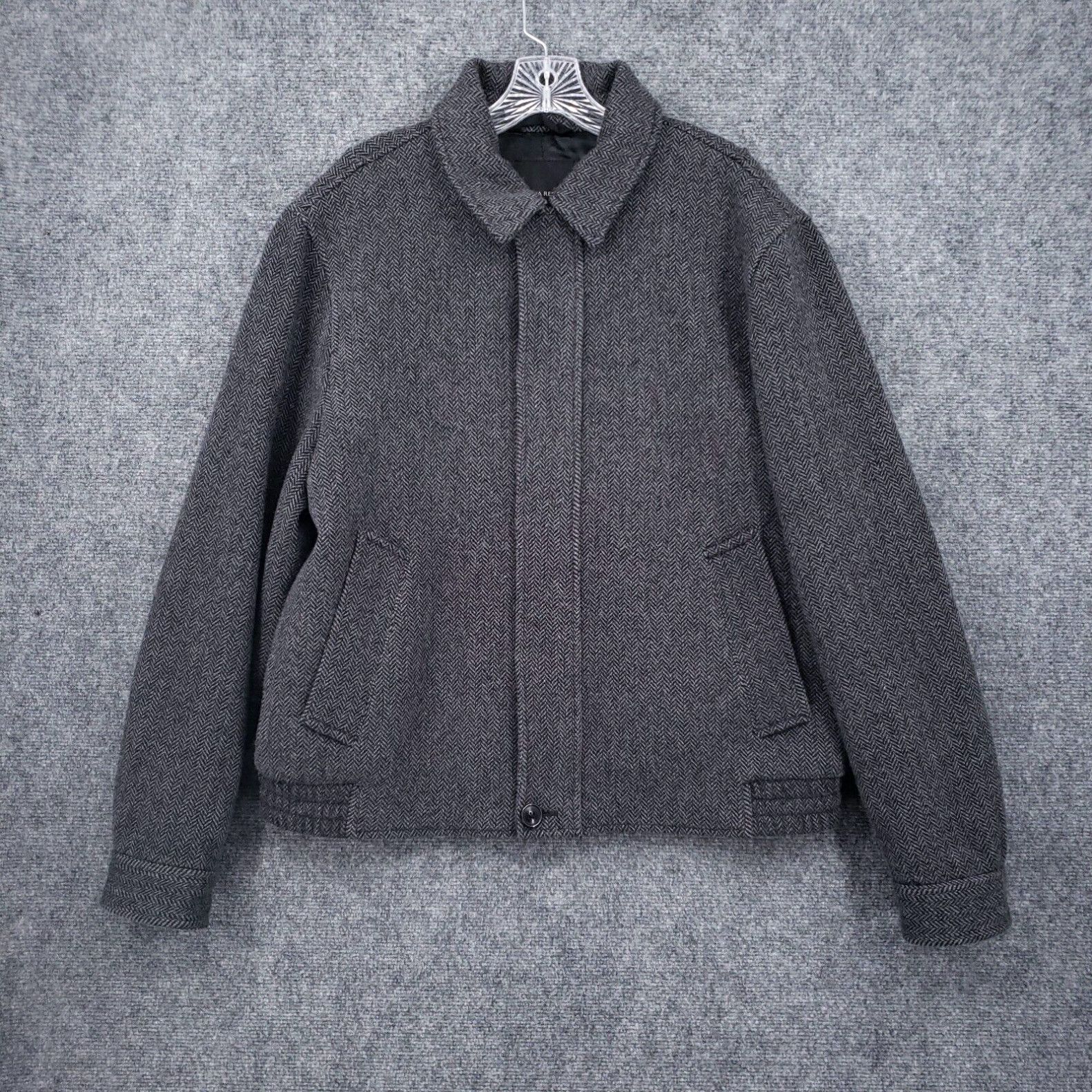 Banana Republic Banana Republic Mario Bellucci Jacket Mens L Large Gray Italian Wool Coat Grailed