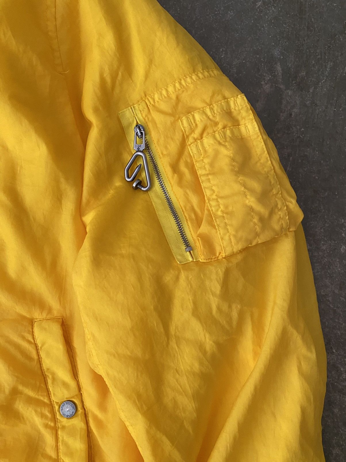 Off-White Off-White Yellow Bomber Jacket Kapital Post Archive Fraction Size US L / EU 52-54 / 3 - 5 Thumbnail