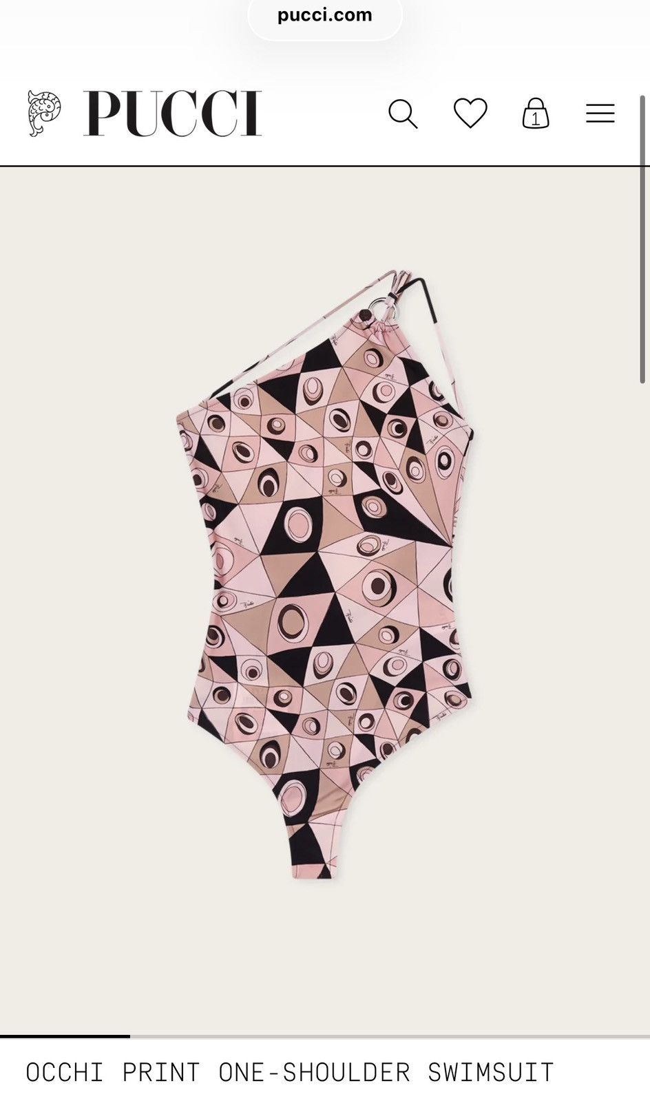 Emilio Pucci Emilio Pucci One Piece Swimsuit Size S / US 4 / IT 40 - 1 Thumbnail