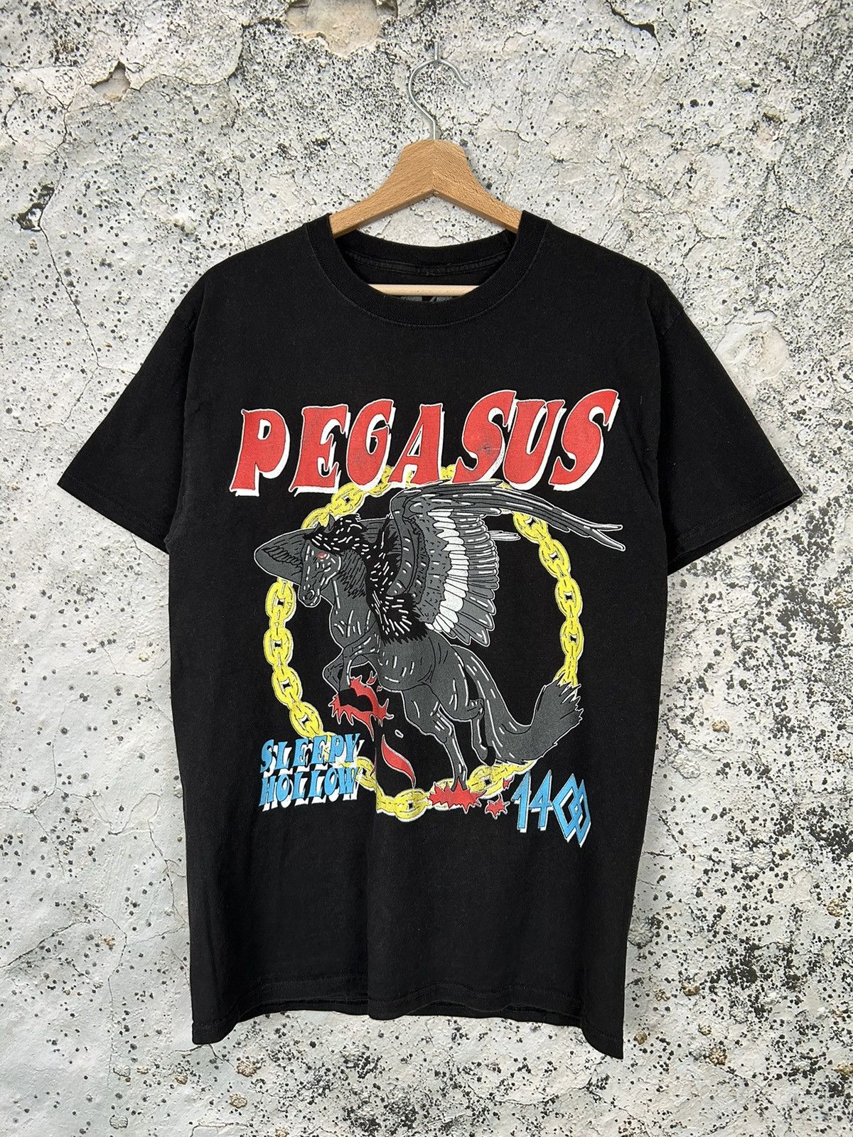 Vintage Vintage Pegasus Streetwear Opium Grunge Rock Punk Tee Size US M / EU 48-50 / 2 - 1 Thumbnail
