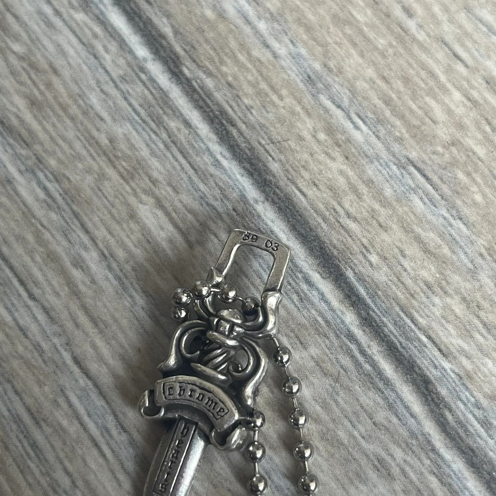 Chrome Hearts Chrome Hearts Dagger Zipper 925 Silver Necklace Size ONE SIZE - 8 Thumbnail