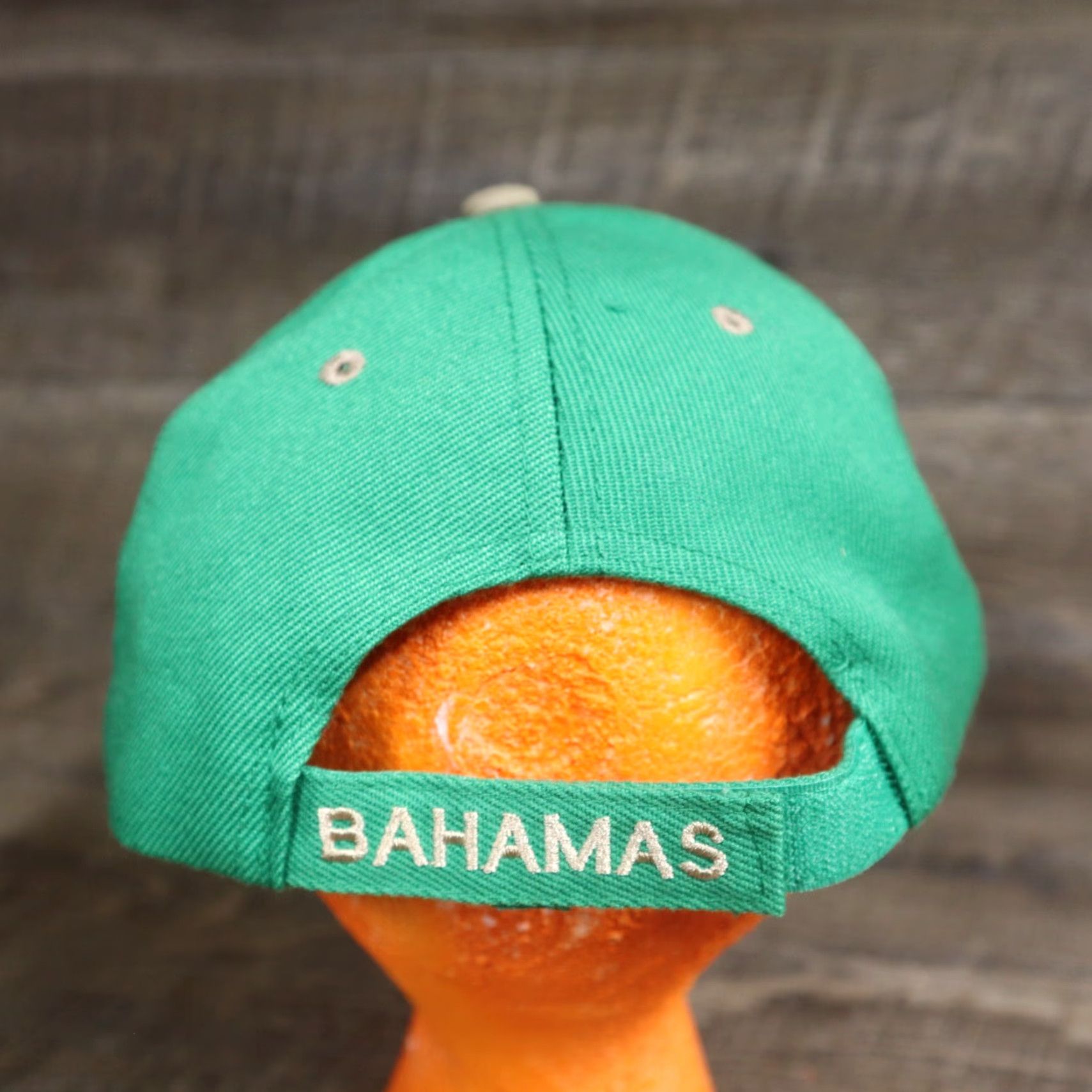 Vintage VINTAGE Bahamas Men's Baseball Cap Hat Adjustable Green 58cm Embroidered Size ONE SIZE - 5 Thumbnail