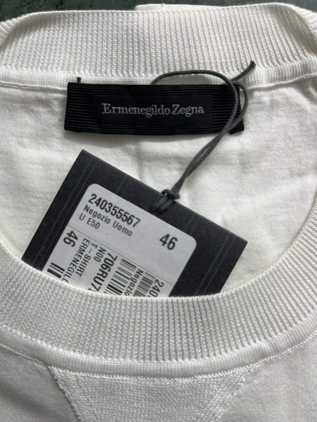 Ermenegildo Zegna Zegna embroidered logo tshirt Size US S / EU 44-46 / 1 - 4 Thumbnail