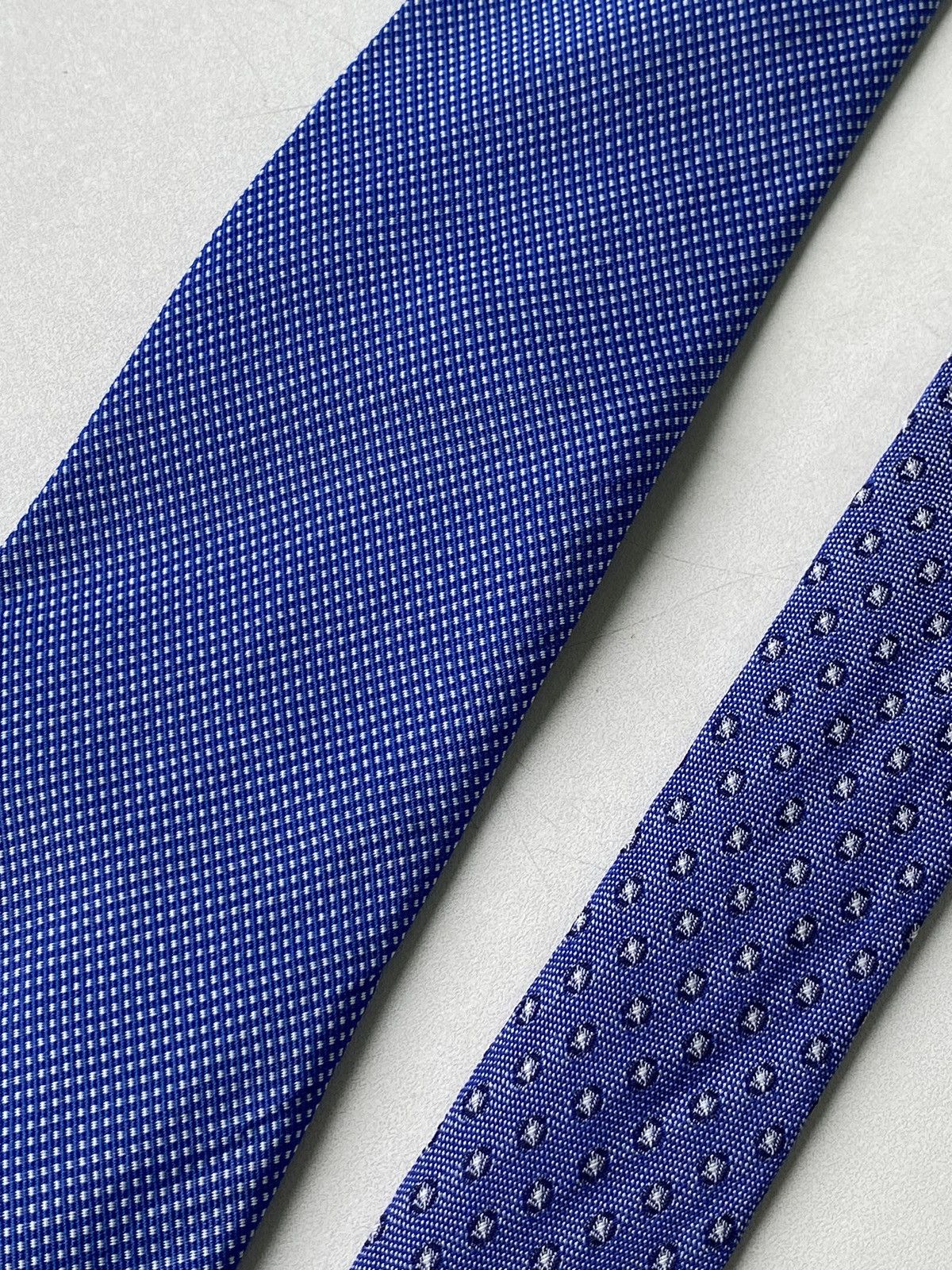Tommy Hilfiger Tommy Hilfiger navy blue silk necktie with spotted print Size ONE SIZE - 11 Thumbnail