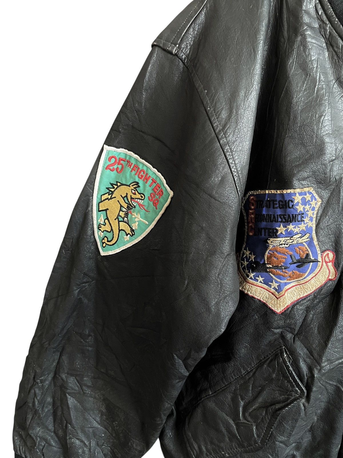 Avirex Very Rare Vintage Avirex MA-1 Leather Flight Jacket 1980s Size US M / EU 48-50 / 2 - 7 Thumbnail