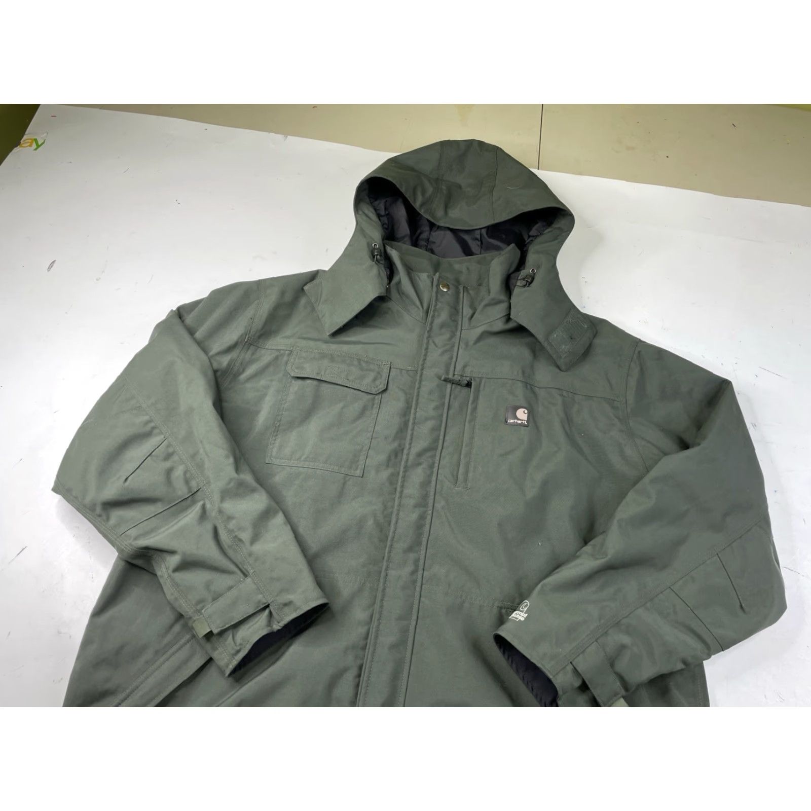Carhartt Carhartt C72 Evergreen Rain Coat Jacket Waterproof Zip Hood Mens XL Size US XL / EU 56 / 4 - 4 Thumbnail