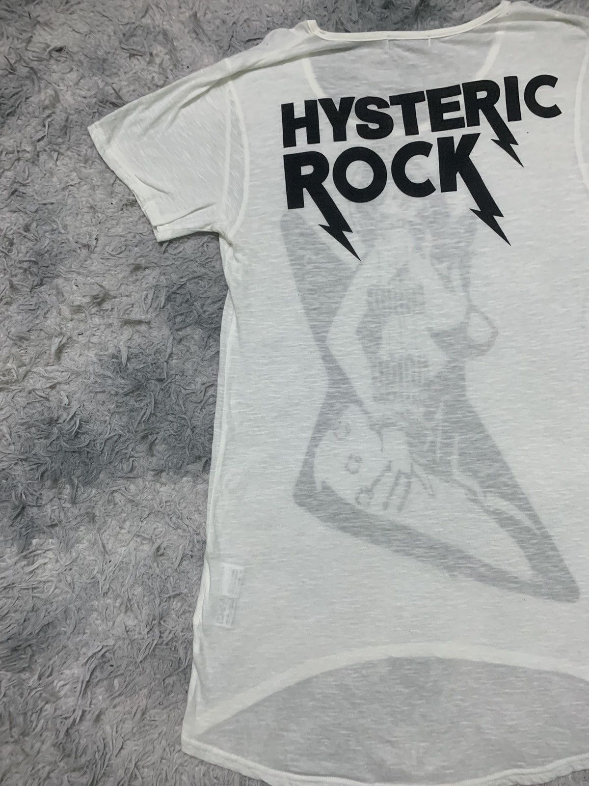 Hysteric Glamour VINTAGE HYSTERIC GLAMOUR ROCK PAPER-THIN T SHIRT Size ONE SIZE - 12 Thumbnail