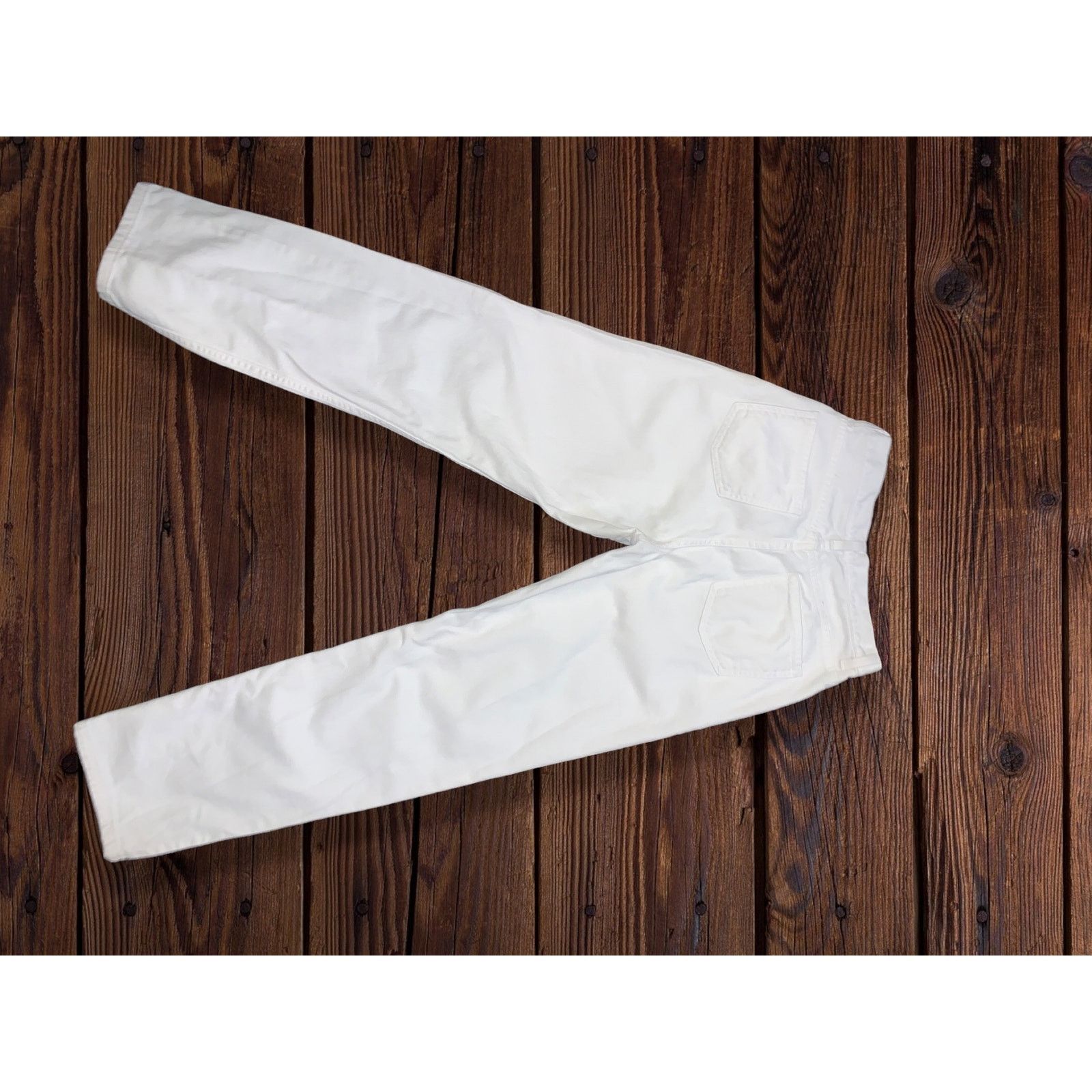L.L. Bean 90s L.L. Bean White Denim Mom Jeans High Rise Tapered Sz 6 Size 28" / US 6 / IT 42 - 7 Thumbnail