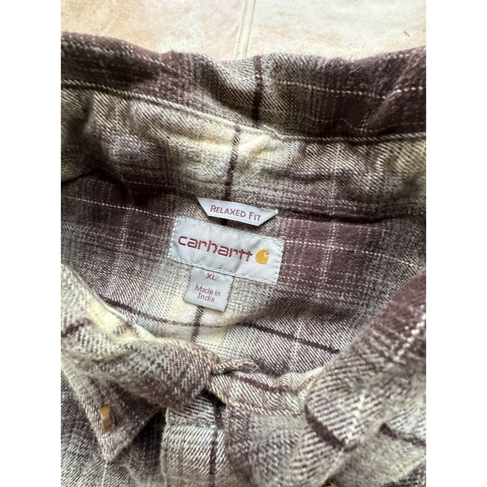 Carhartt Carhartt Relaxed Fit Plaid Flannel Shirt men size XL Cotton Size US XL / EU 56 / 4 - 8 Thumbnail