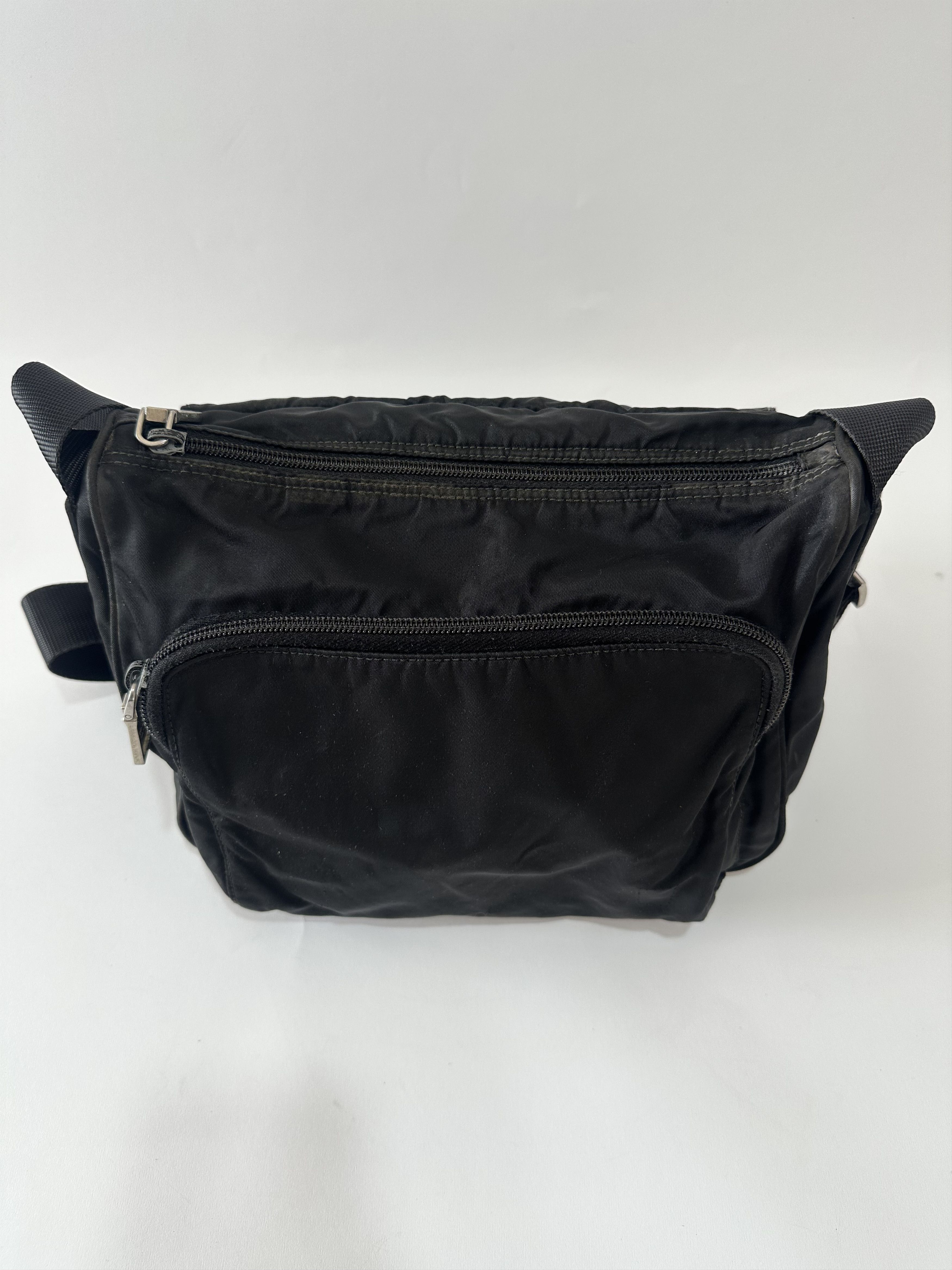Prada PRADA Unisex Tessuto Nylon Messenger Bag Black Size ONE SIZE - 9 Thumbnail