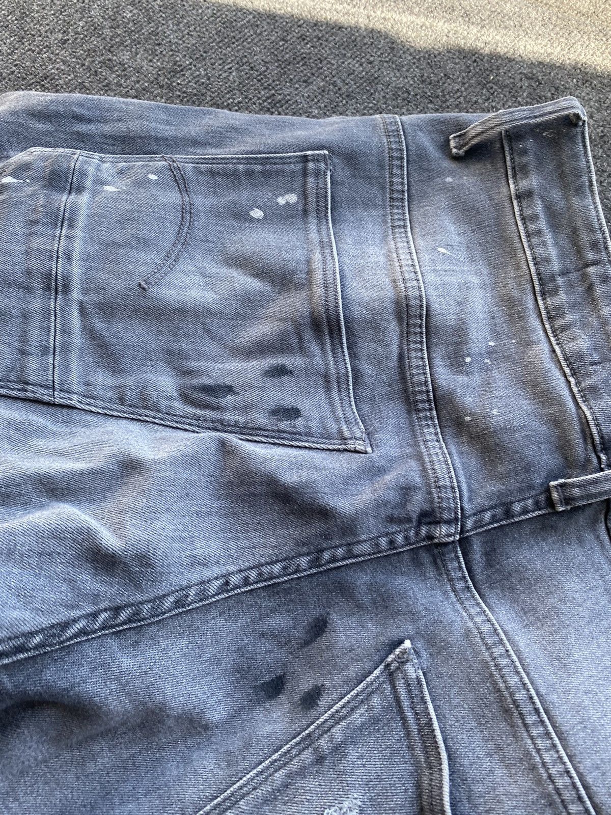 G-Star 🔥Opium Punk G Star arc 3d slim gray distressed jeans men 33 Size US 33 - 22 Thumbnail