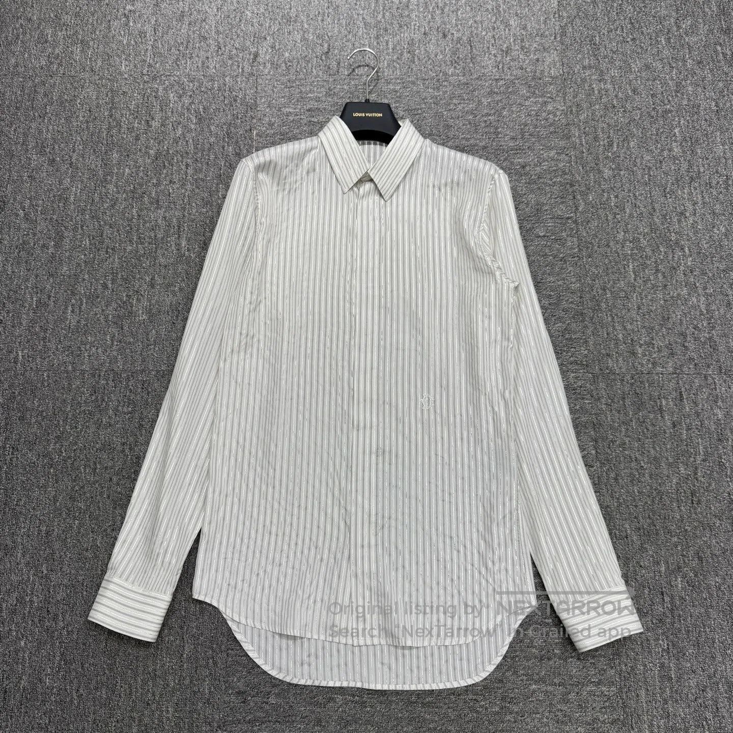 Dior Dior Silver thread silk shirt made from silkworm silk| Size XS / US 0-2 / IT 36-38 - 1 Thumbnail