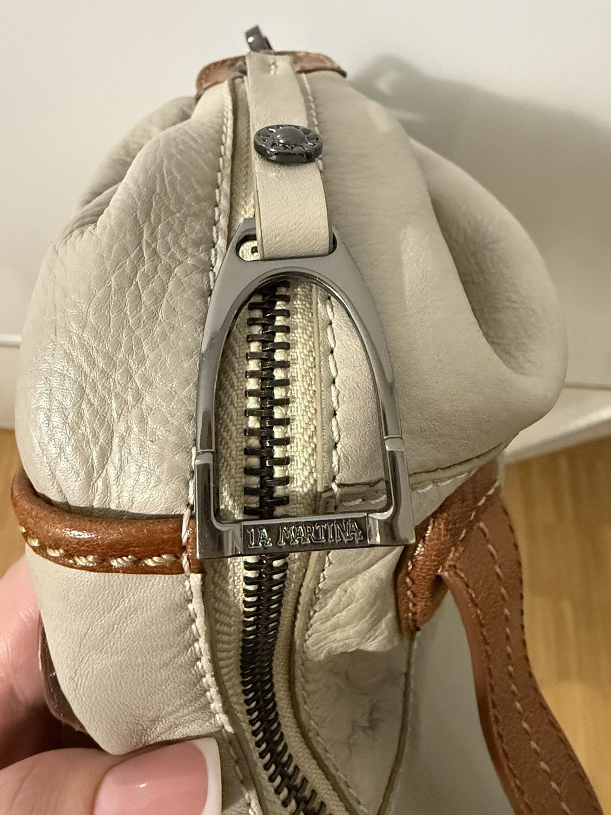 La Martina La Martina Vintage leather handbag Size ONE SIZE - 4 Thumbnail