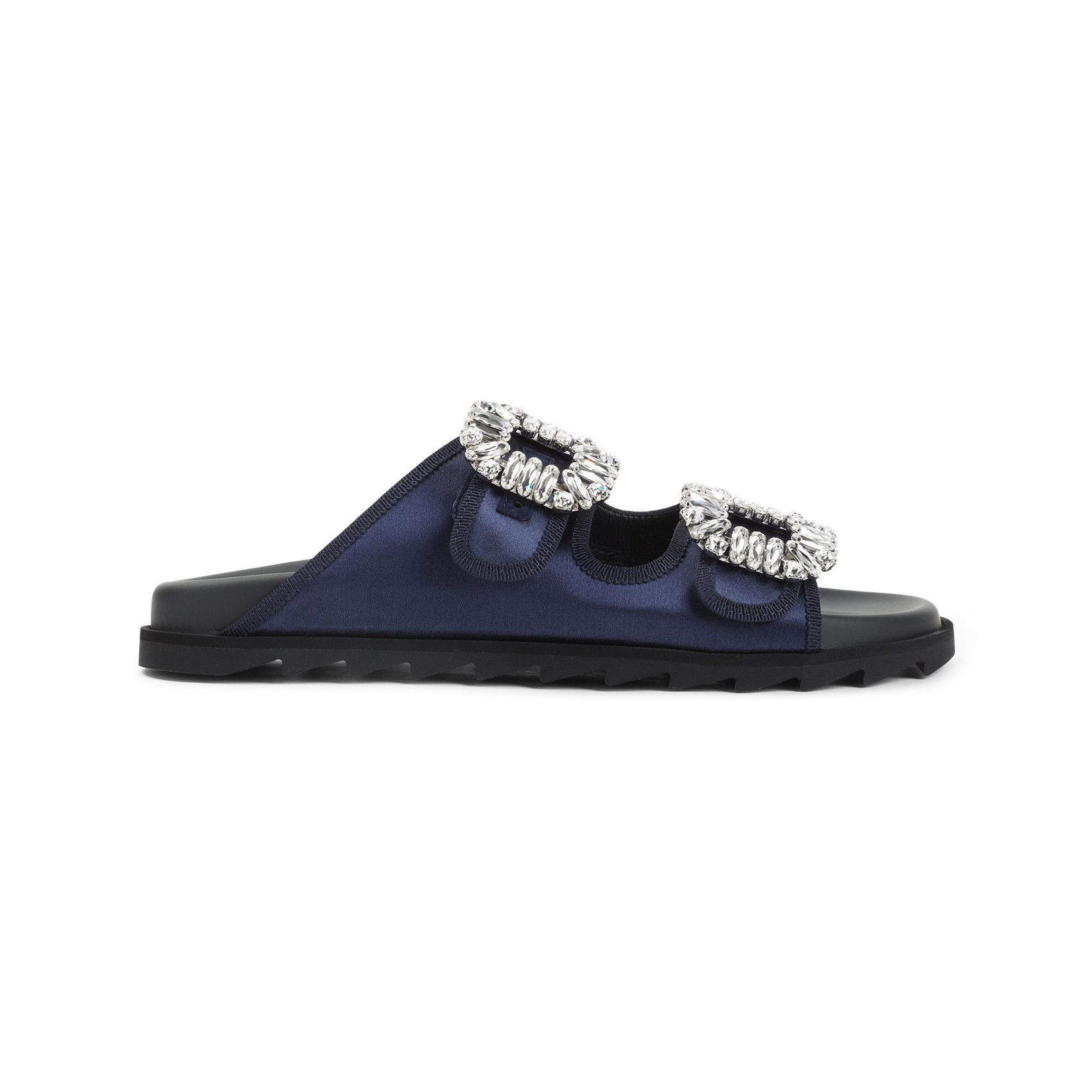 Roger Vivier Slidy Strass Bord Gros Mules