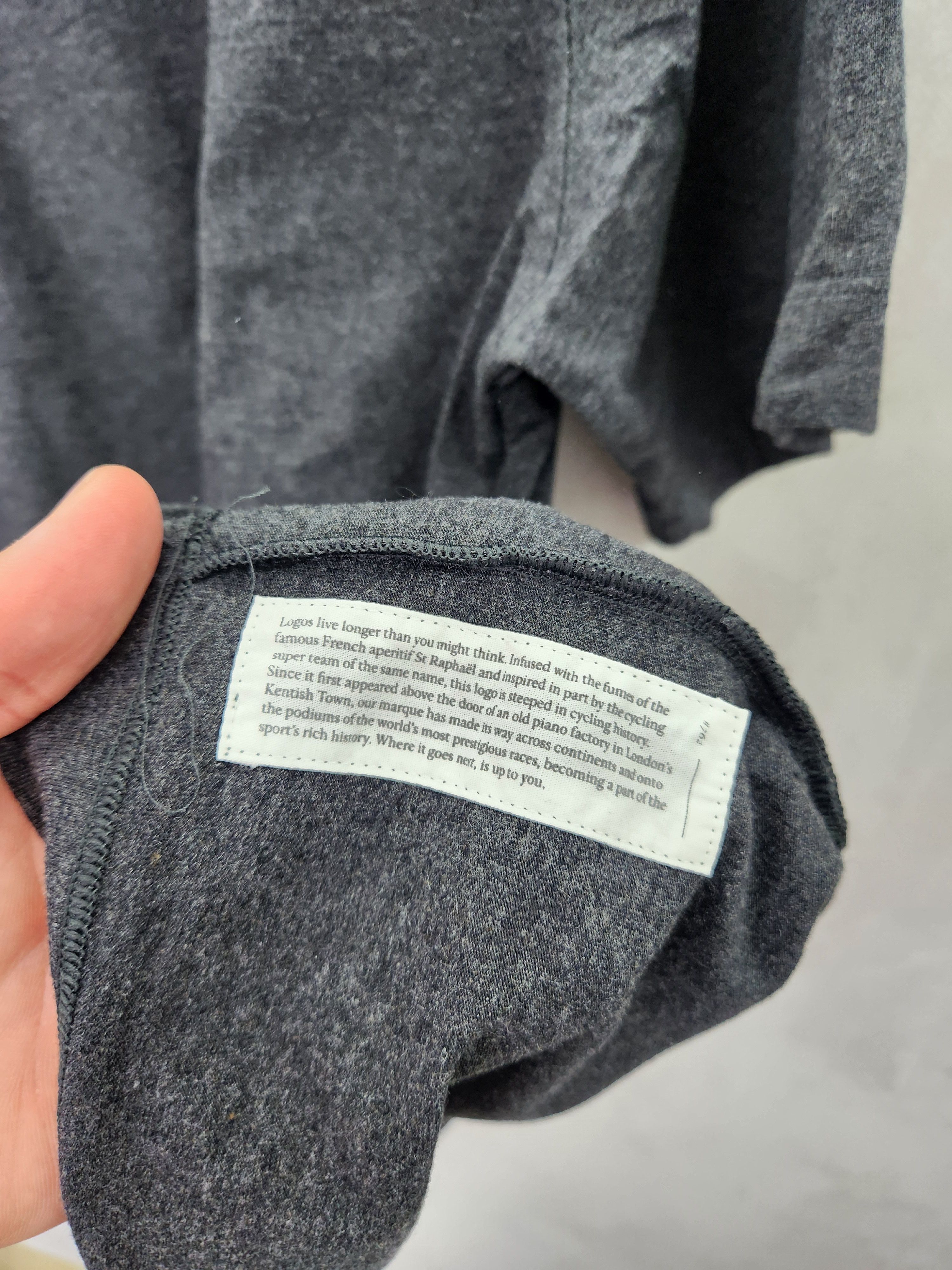 Rapha Rapha basic logo pocket t shirt gray size L Size US L / EU 52-54 / 3 - 9 Thumbnail