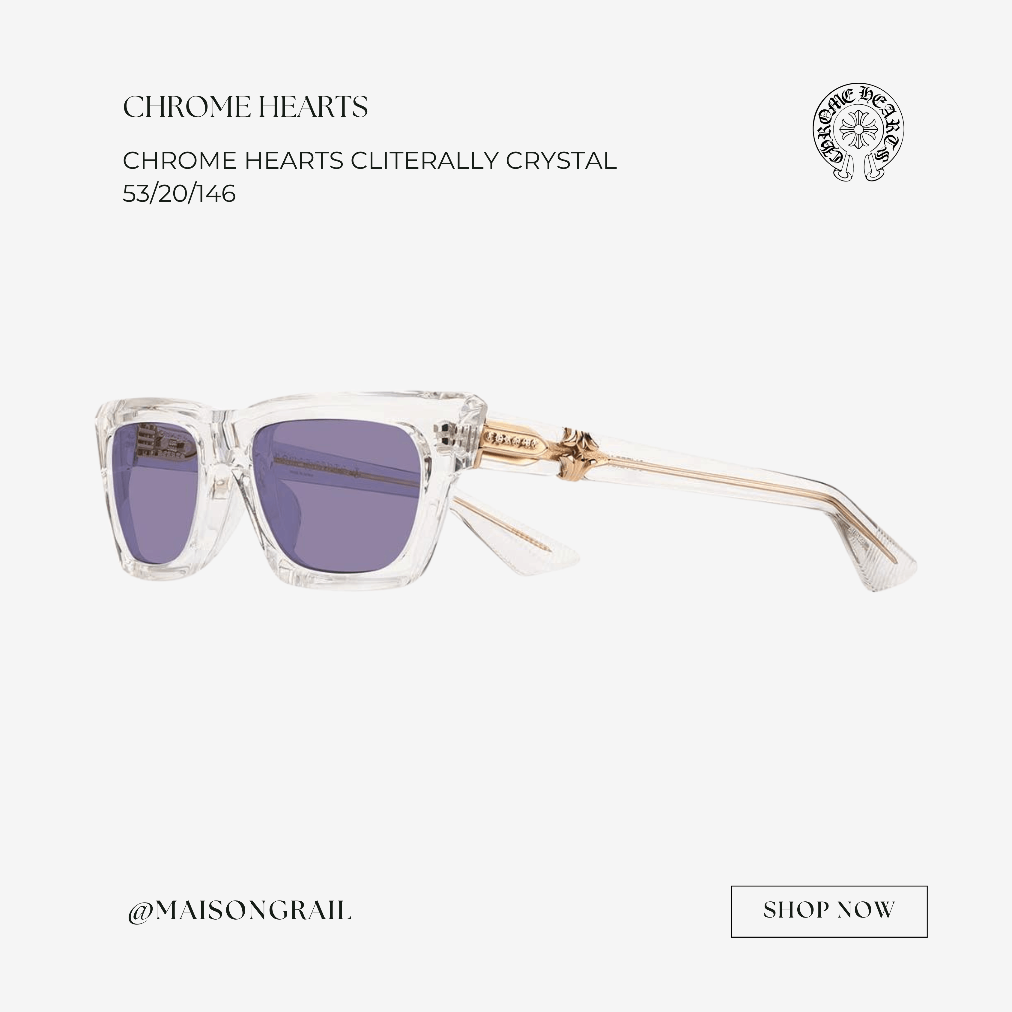 Chrome Hearts CHROME HEARTS CLITERALLY CRYSTAL Size ONE SIZE - 1 Thumbnail