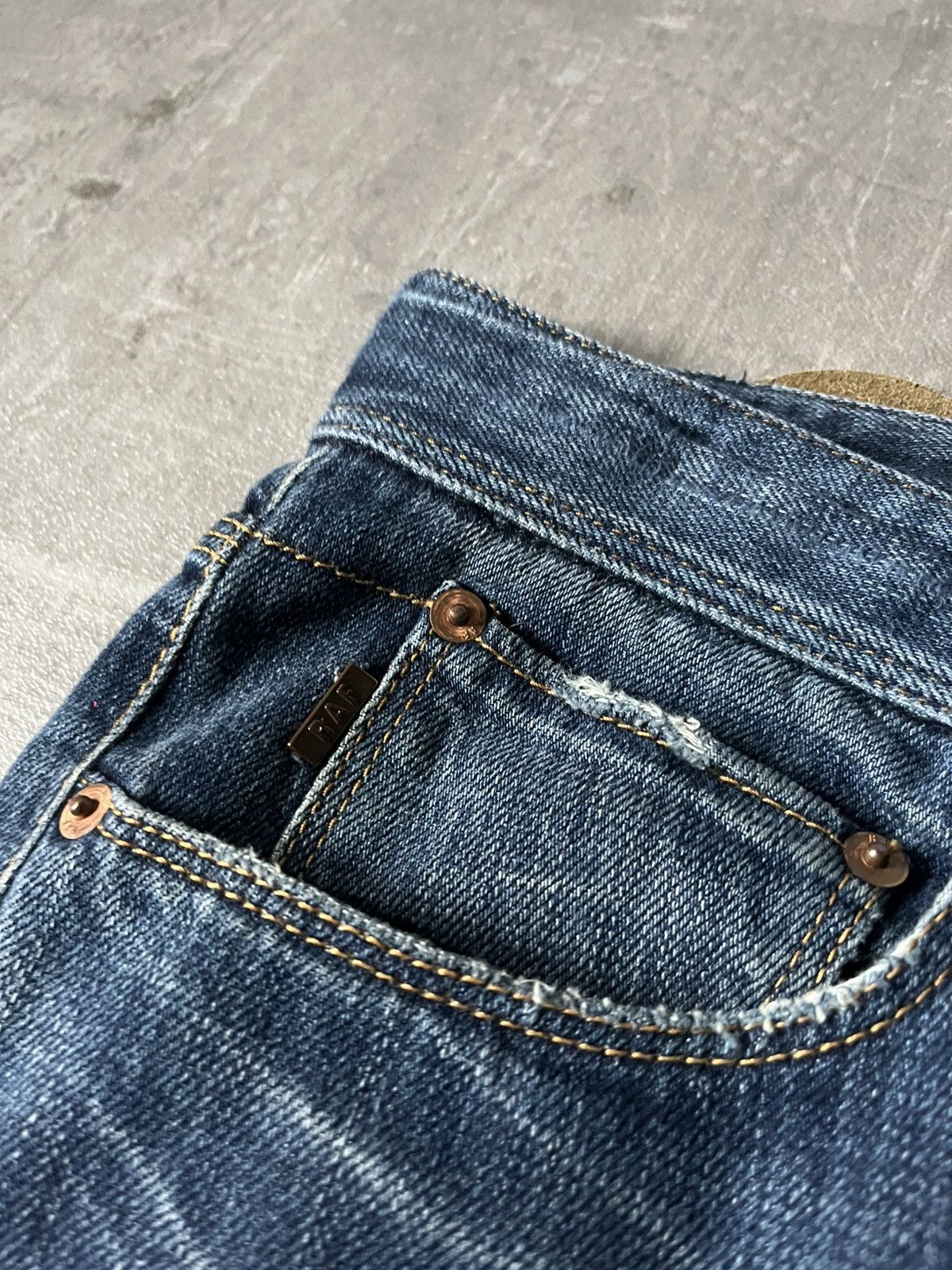 Raf Simons × Raf by Raf Simons Raf by Raf Simons distressed jeans very rare navy Size US 32 / EU 48 - 8 Thumbnail