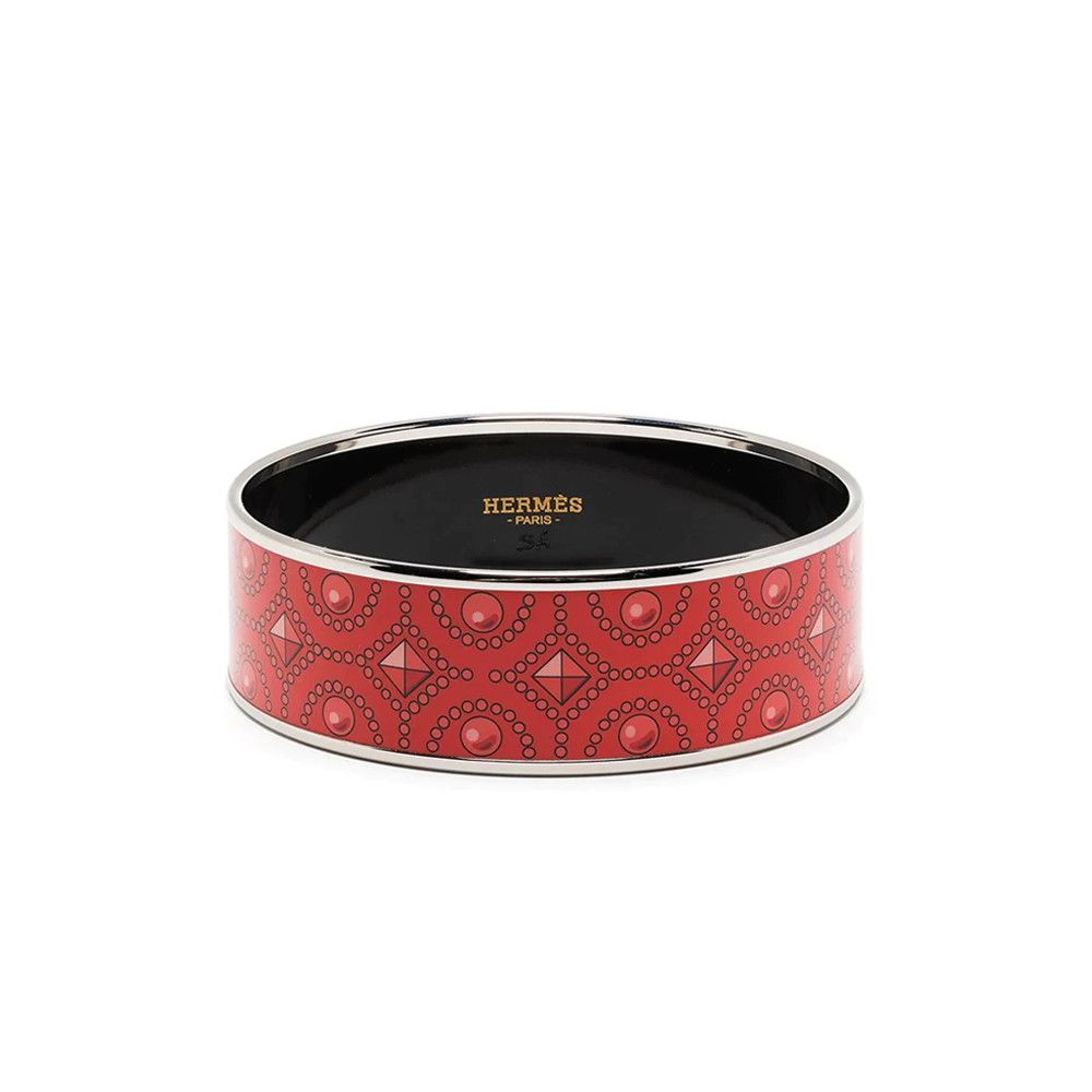 image of Hermes Belt Pattern Bracelet in Gold, Women's
