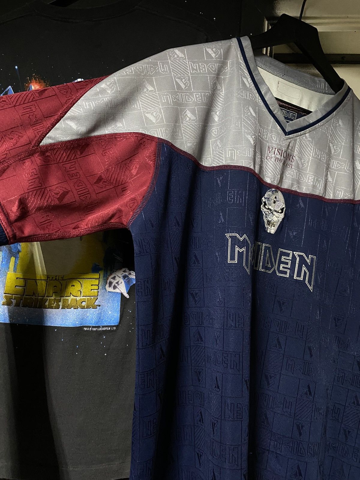 Band Tees × Vintage 90’s Vintage Iron Maiden Band Jersey XLarge Size US XL / EU 56 / 4 - 3 Thumbnail