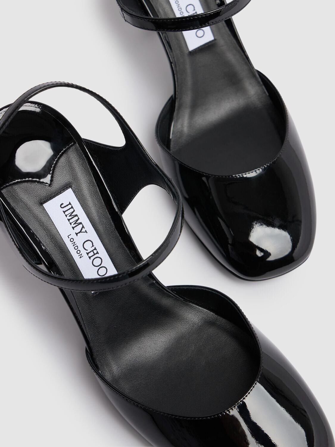 Jimmy Choo JIMMY CHOO Pixie 80 Black Patent Leather Pumps NWT Size US 7 / IT 37 - 3 Thumbnail