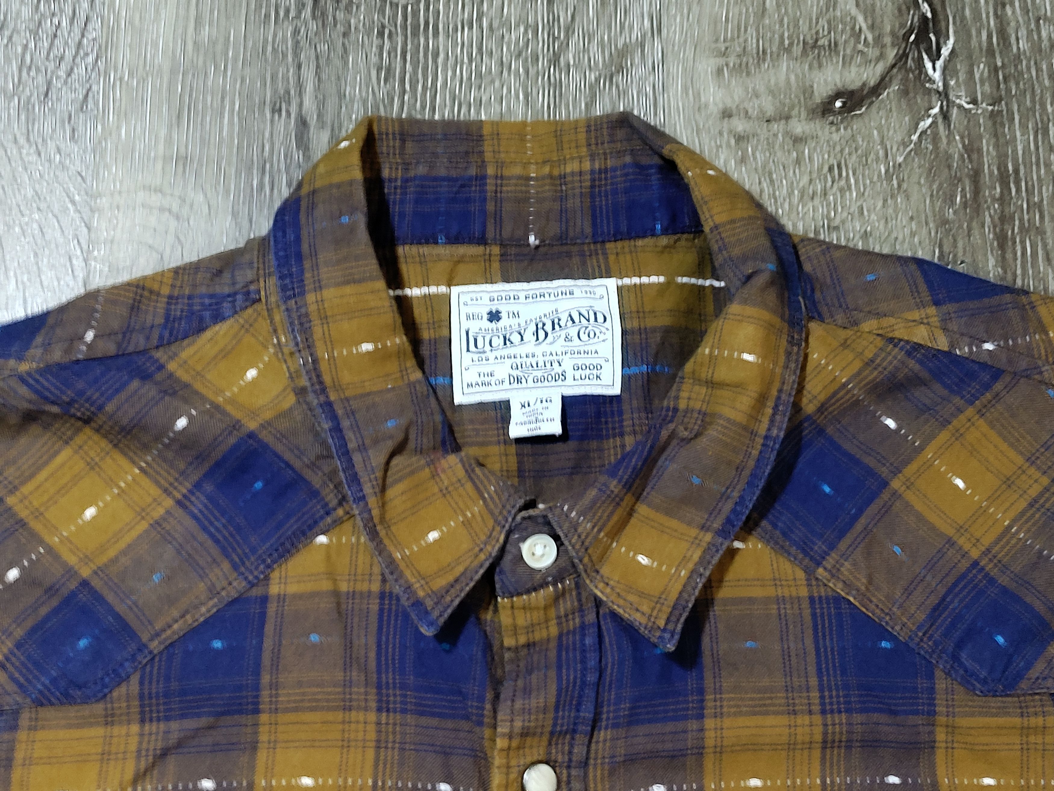Lucky Brand Lucky Brand Mens Western Shirt Size US XL / EU 56 / 4 - 1 Thumbnail