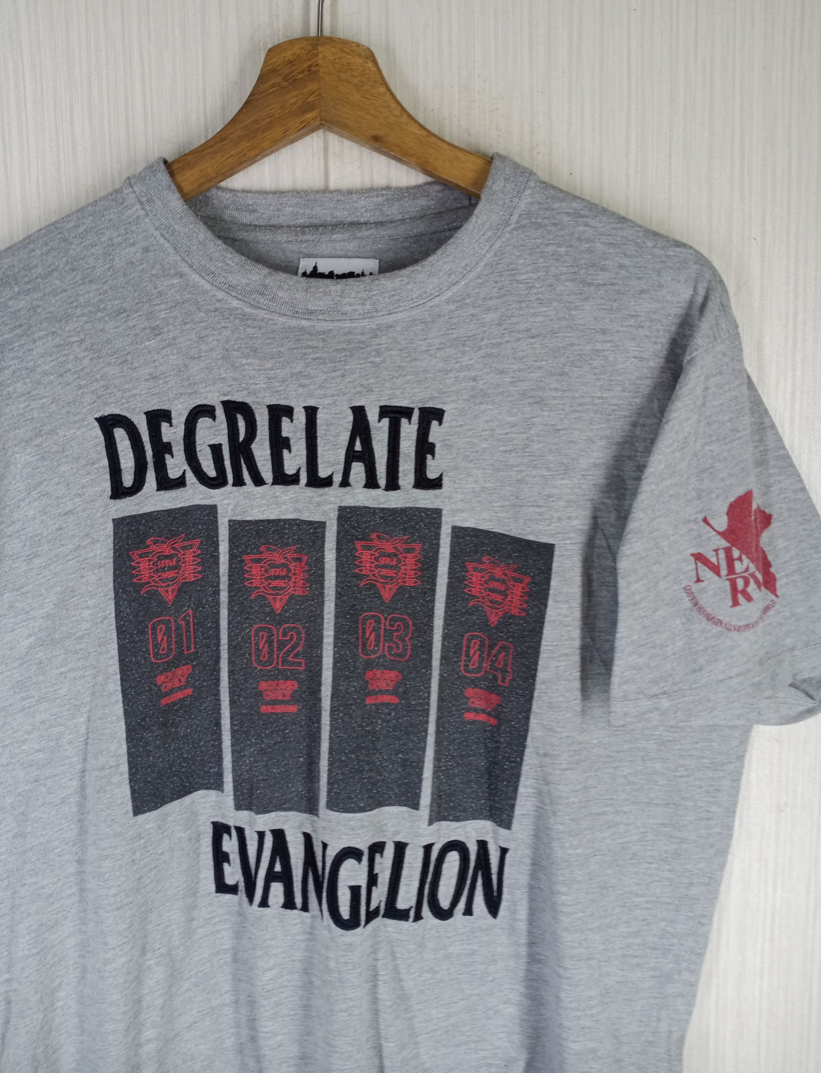 Anime × Japanese Brand × Vintage Vintage DEGRELATE x NERV Avangelion Neon Genesis Anima Tee Size US M / EU 48-50 / 2 - 2 Thumbnail