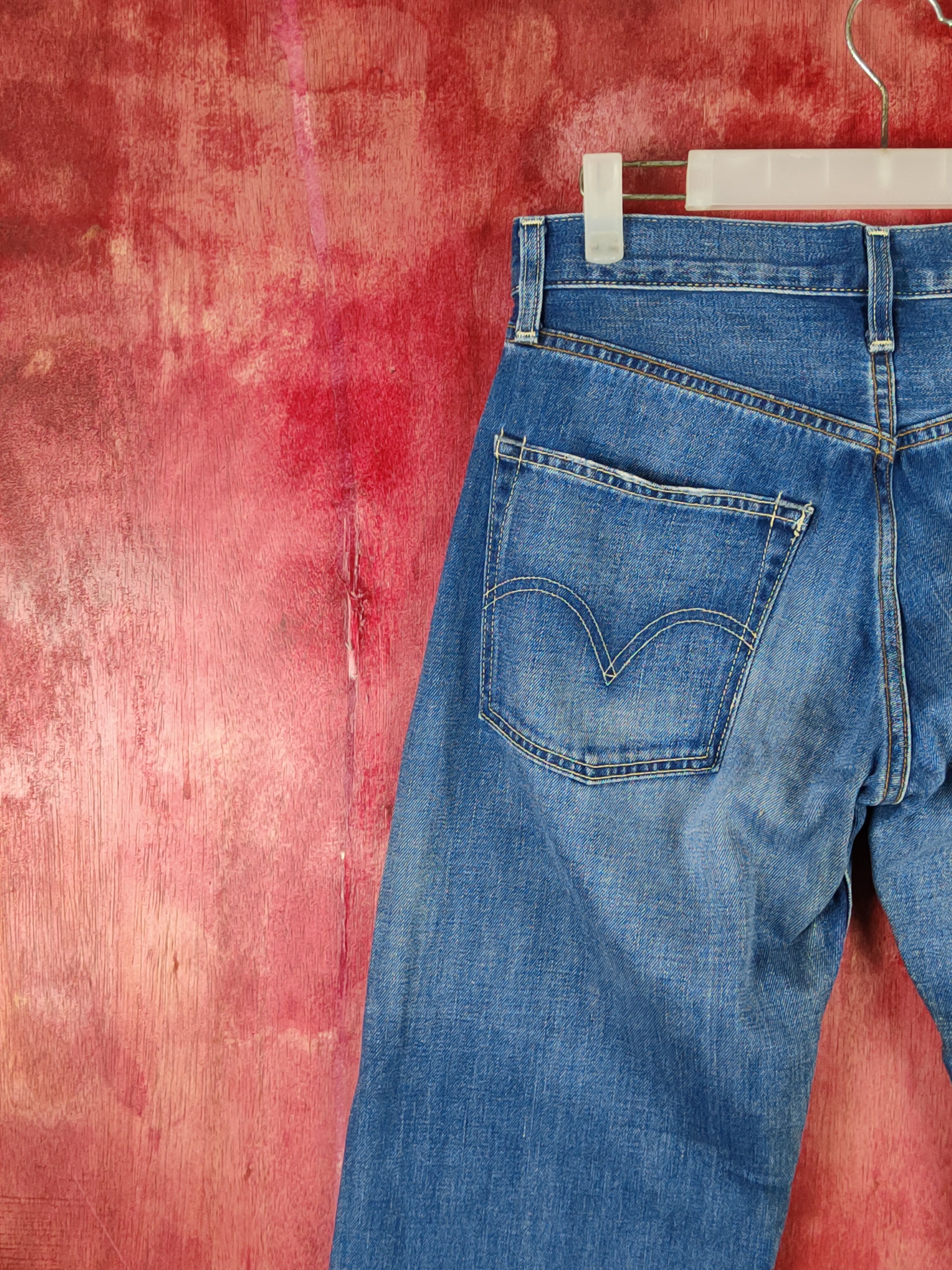 Japanese Brand × Levi's Levi's Blue Distressed Ripped denim Jeans #S1831 Size US 28 / EU 44 - 9 Thumbnail