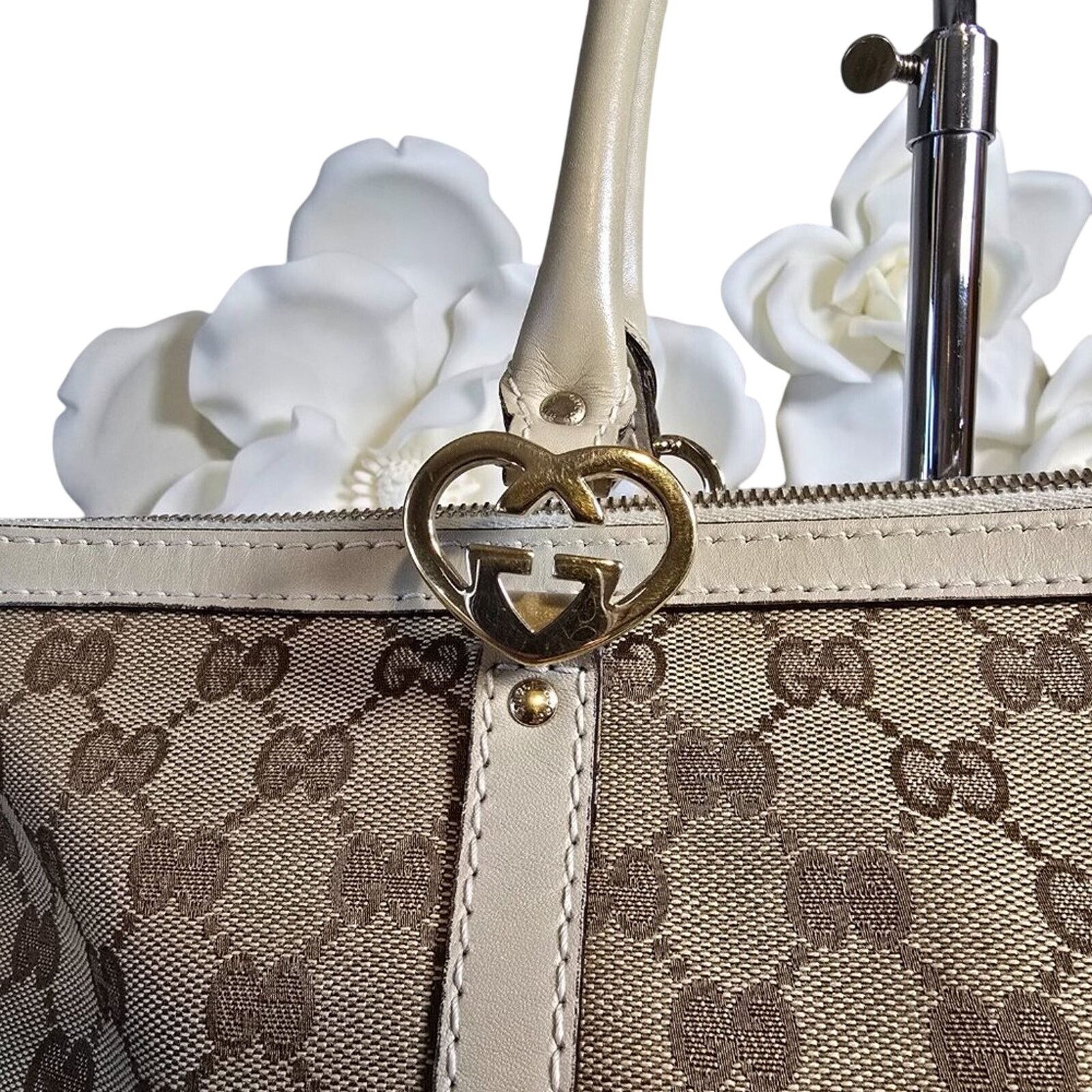 Shoulder Bag The Lovely Tote Co VINTAGE GUCCI LOVELY HEARTS TOTE